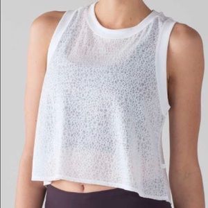Lululemon Hint of Sheer Cropped Tank